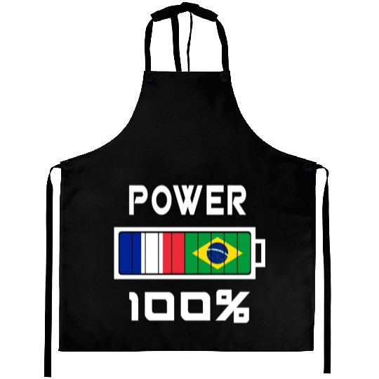 Brazil and France Power 100% Aprons