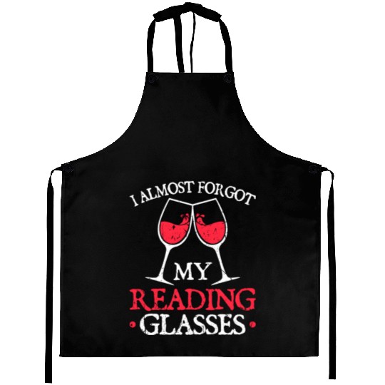 Reading Glasses Book Lover Women Bookworm Aprons