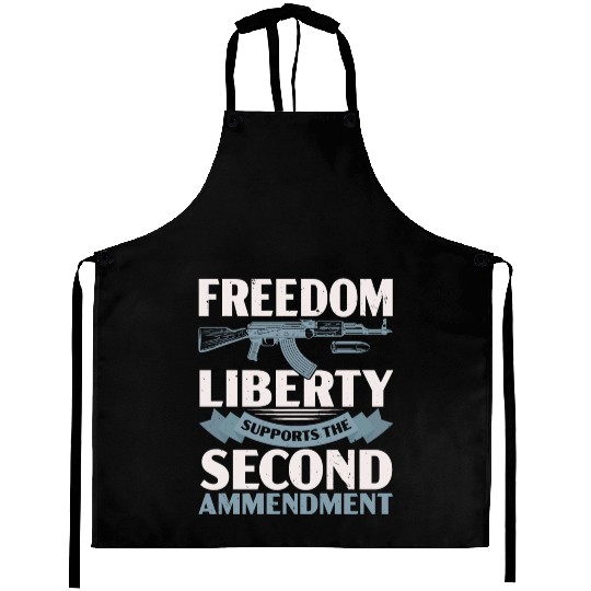 Freedom Liberty Supports The Second Amendment Aprons