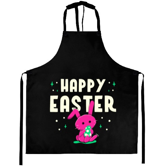 Happy Easter Egg Bunny Sayings Aprons