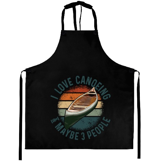 Canoe Canoeing Vintage Retro I Aprons