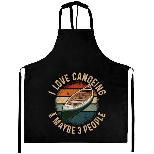 Canoe Canoeing Vintage Retro I Aprons
