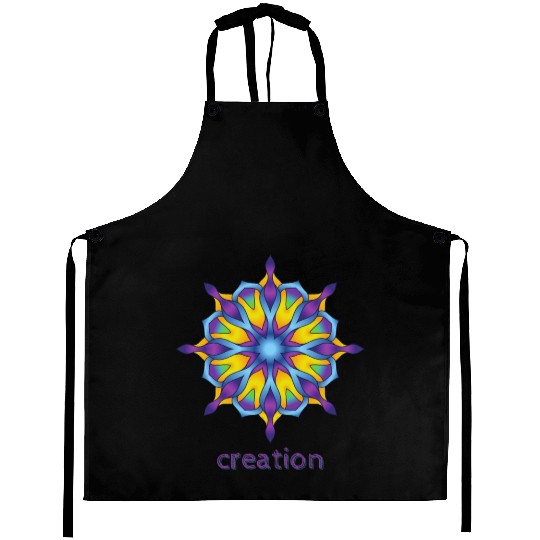 Creation Mandala Design Aprons