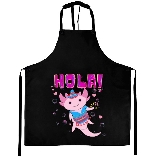 Hola Cute Axolotl - 2 Aprons