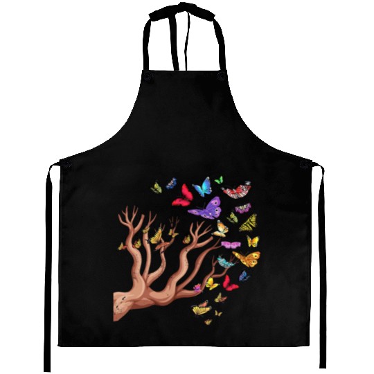 Monarch Butterflies Nature Butterfly Aprons