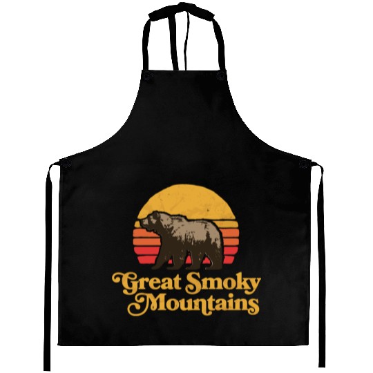 Retro Great Smoky Mountains Park Bear Aprons