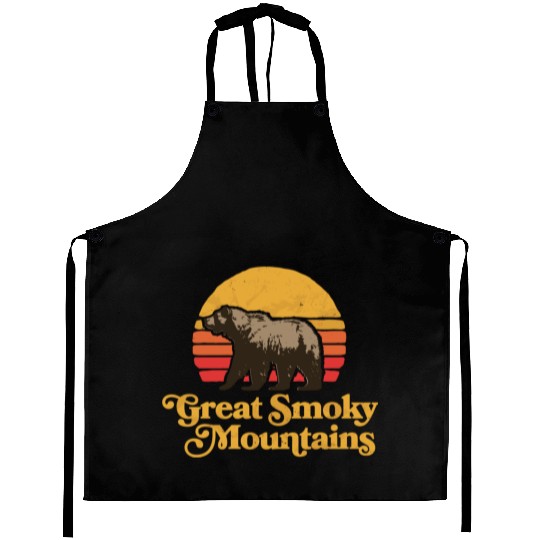 Retro Great Smoky Mountains Park Bear Aprons