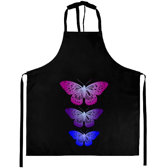 Three Butterflies Inspirational Nature Lovers Aprons