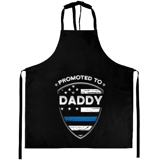 Mens New First Time Dad US Flag Police Law Aprons