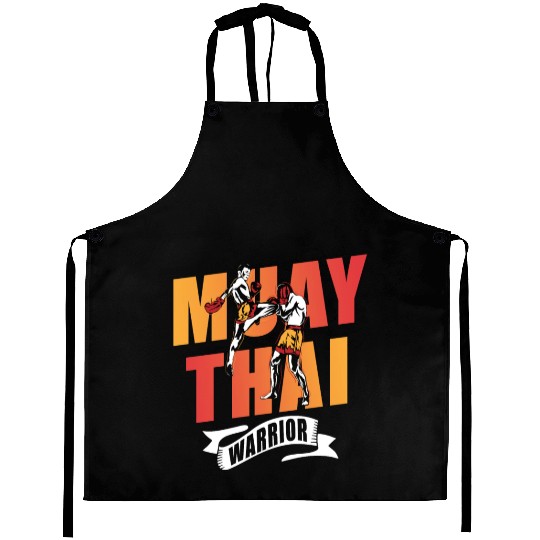 Muay Thai Warrior Martial Arts Boxing Fighter Aprons