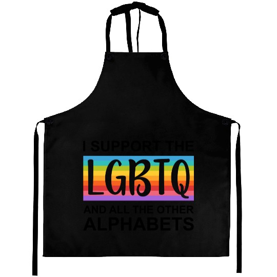 I Support LGBTQ Aprons Design | Pride Month
