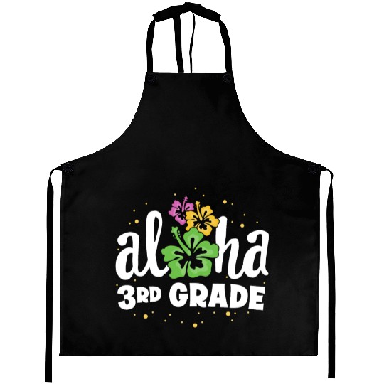 Aloha 3rd Grade Third Teacher First Day Back to Aprons
