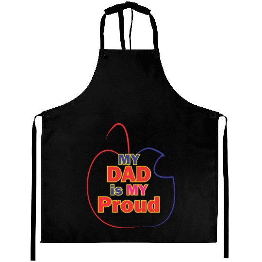 i love dad | best design | new best design | popul Aprons