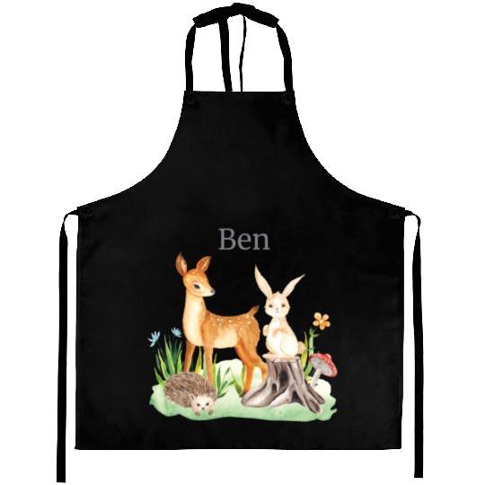 Forest Animal Forest Animal Deer Rabbit Hedgehog Aprons