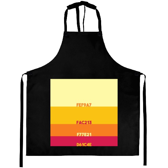 Hex Summer Sunset Aprons