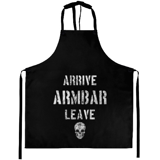 Vintage BJJ Arrive Armbar Leave Grappling Jiu Jit Aprons