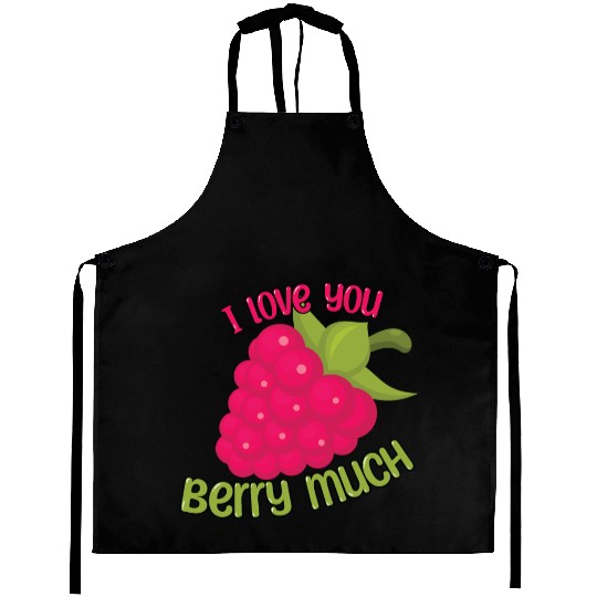 I Love You BERRY Much Aprons