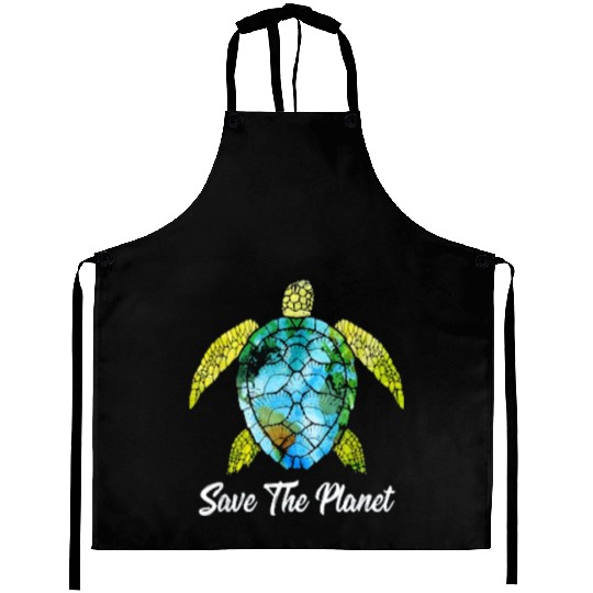 Save The Planet Earth Day Save Turtles Sea Life Aprons