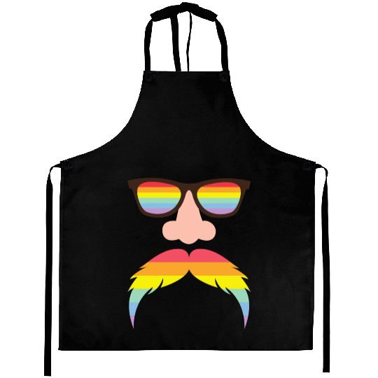 Gay flag color - Pride quote lgbt community Aprons