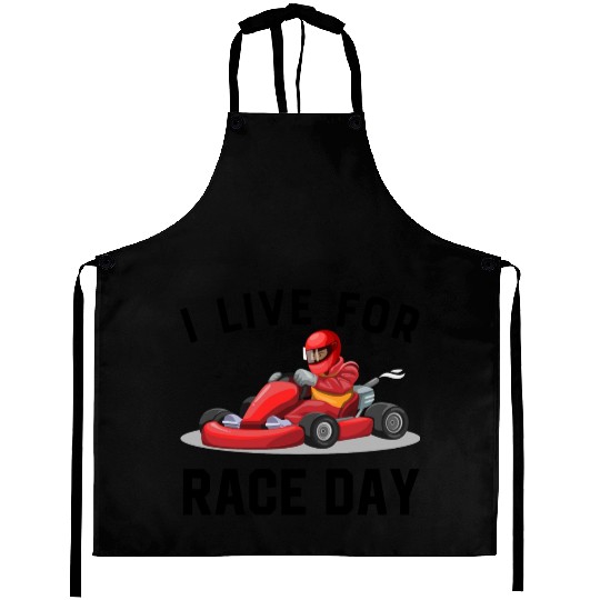 I Live For Race Day Aprons