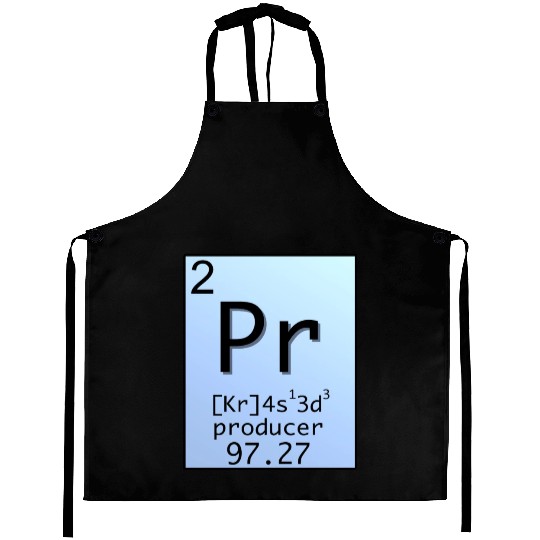 Music Producer Periodic Table Design Aprons