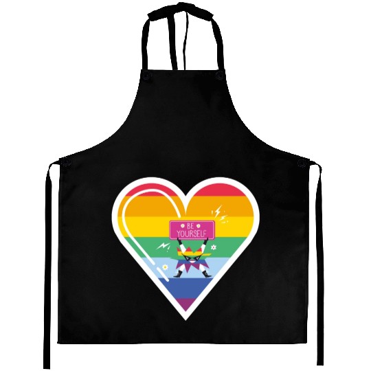 LGBT Pride be yourself Aprons