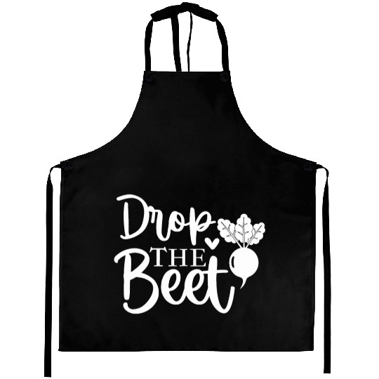Drop The Beet Funny Food Design Aprons