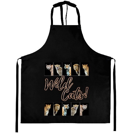 WILDCATS! | Lion, Leopard, Cheetah, Puma, Tiger Aprons