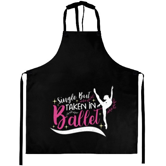 Ballet Ballerina Dance Dancer Dancing Ballet Gift Aprons