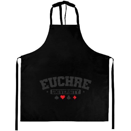 Euchre University Deck of playing Cards Aprons