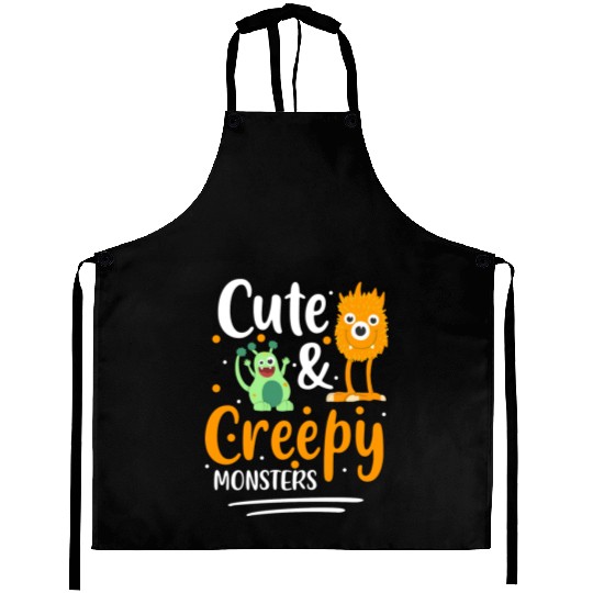 Monster Scary Little Brother Big Sister Aprons