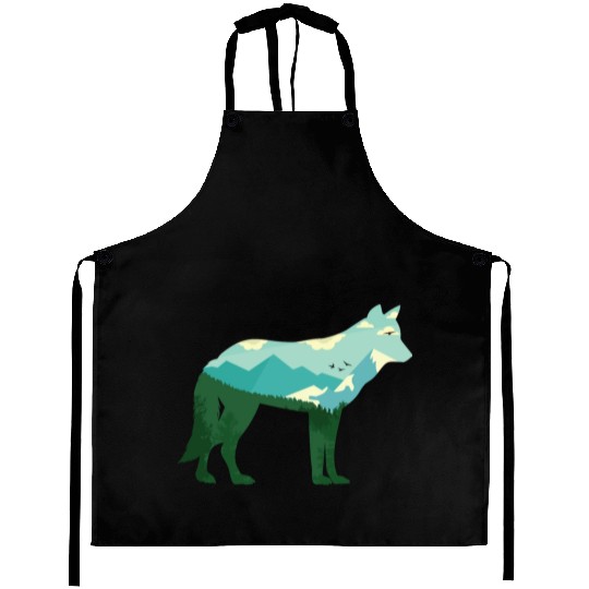 Mountain Wolf Aprons
