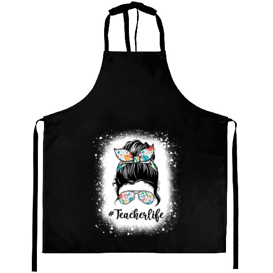 Messy Bun bleached x Teacher Life Aprons
