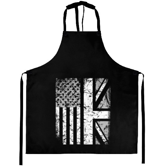 American Flag British Flag US UK Stars Stripes Aprons