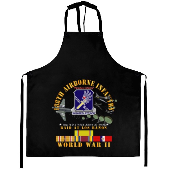 Army 188th Airborne Infantry Raid at Los Baños W J Aprons