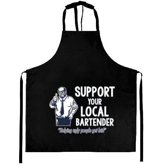 Support Your Local Bartender Aprons