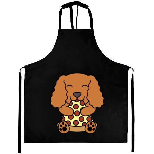 Cocker Spaniel Pizza Lover Aprons