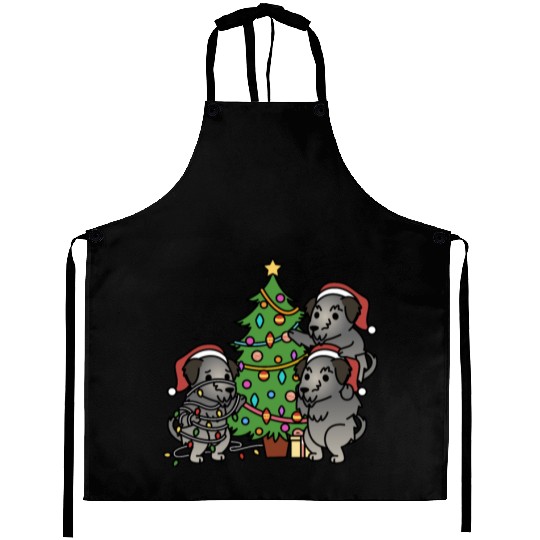 Irish Wolfhound Christmas Tree Aprons