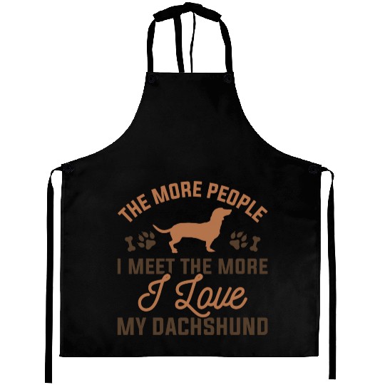 I Love My Dachshund Aprons