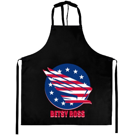 Patriotism USA Betsy Ross Flag Stars Stripes Eagle Aprons