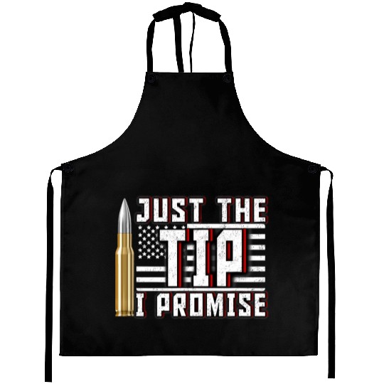 USA American Flag 4th July Bullet Stars Stripes Aprons