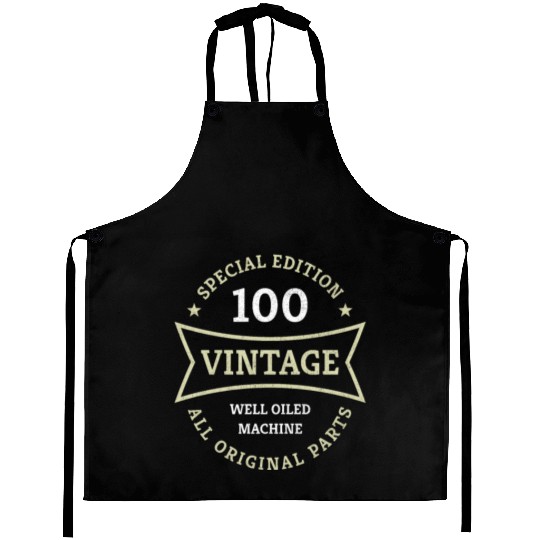 100 Year Old Born 1923 Vintage 100th Birthday Gift Aprons