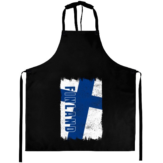 Finland flag Aprons