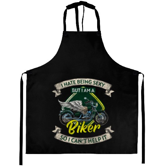 Biker Chopper Racing Two-Wheeler Aprons