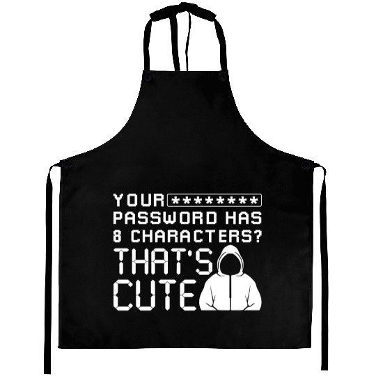Hacker Cyber Security Password Aprons
