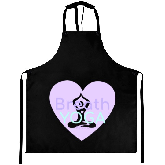 Breath Yoga Relax | Yogi Aprons with heart Namaste
