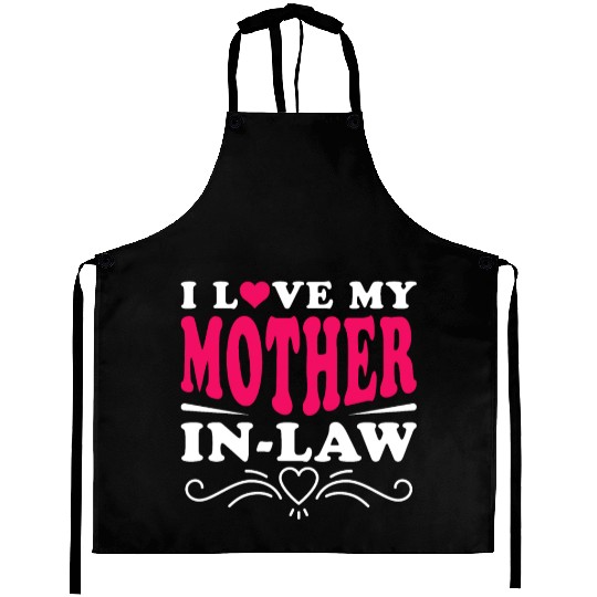 Mother-In-Law Funny Son-In-Law and Daughter-In-Law Aprons