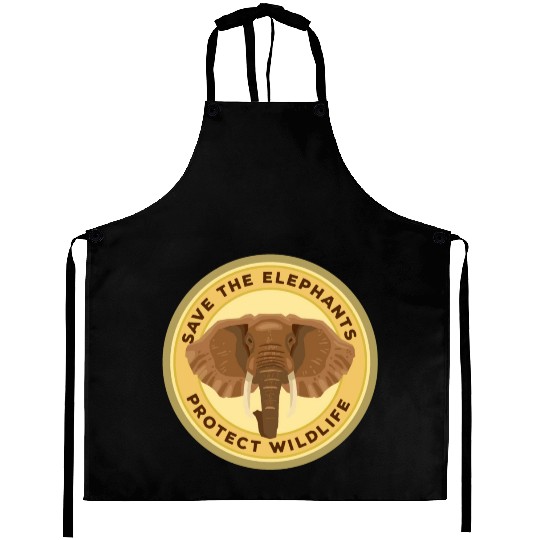 Save The Elephants - World Elephant Day Aprons