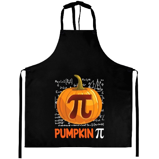 Pumpkin Pi Math Halloween Thanksgiving Funny Pi Aprons