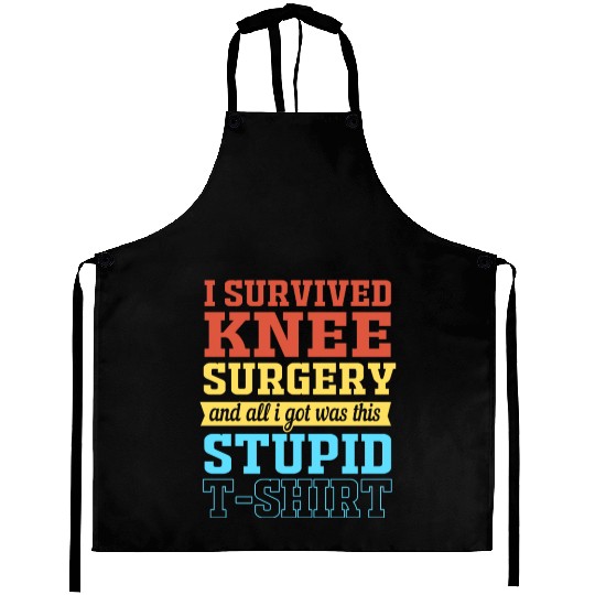 Knee Replacement Warrior I Survived Knee Surgery Aprons